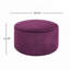 Repose-pieds rond rembourré Henrik-1053453643