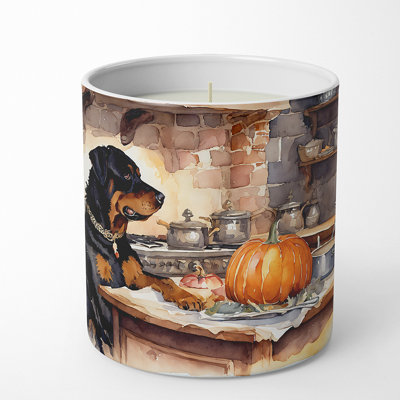 Caroline's Treasures Pumpkin Pie Scented Tumbler Candle With Ceramic Holder In Multi Color;multi Color