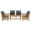 Chaise longue avec coussins 5 pièces Costanza-927072197
