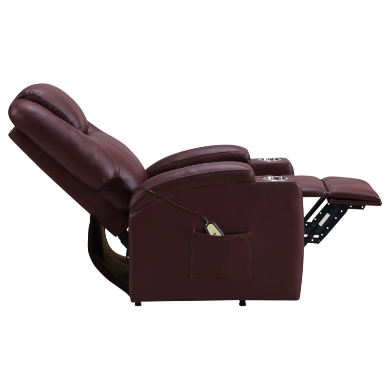 Fauteuil inclinable et massant Macklin, Rouge
