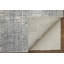 Tapis gris abstrait en viscose tissé à la main-1502978727