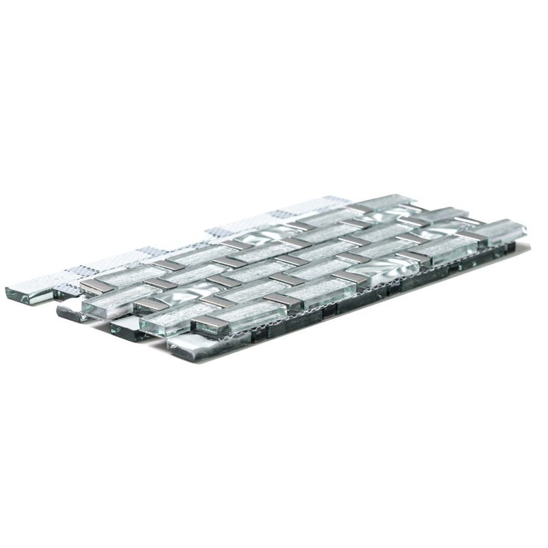 Wonderland 11'' x 14'' Glass Brick Joint Mosaic Wall Tile