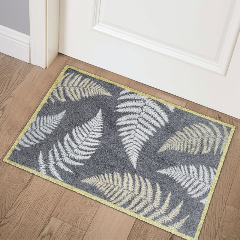 Noaelle Botanical Leaves Kitchen Mat, 0.8cm H x 50cm W x 75cm L
