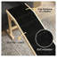 Rampe pour animaux de compagnie pour lit et canapé, structure en bois naturel avec housse en polyester noir