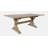 Averie Extendable Pine Solid Wood Top Trestle Base Dining Set