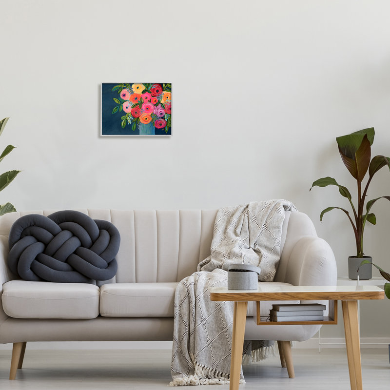 «Varied Roses Bouquet» par Suzanne Allard, H 11 po x l 14 po x P 1,5 po, Estampe numérique Farmhouse