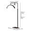 183cm Powder Coated Arched Floor Lamp