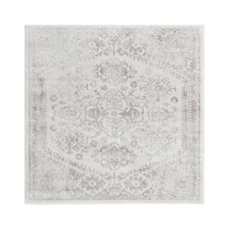 Ervine Oriental Indoor Rug, Square 4'1"