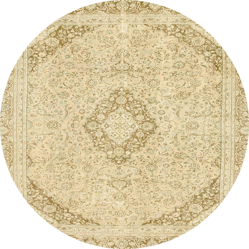 Tapis abstrait moderne 2101, Rond 7 pi