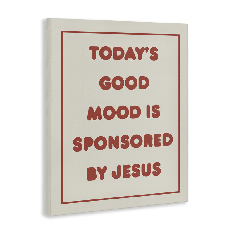 Good Mood by Jesus Canvas Wall Art by Daphne Polselli bp-856_CN, 20" H x 16" W