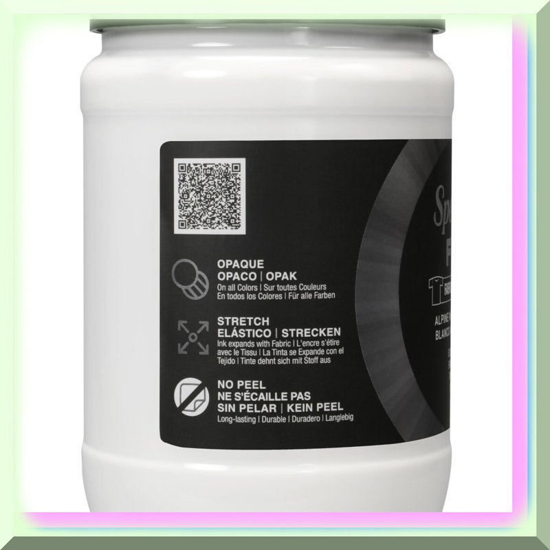 32oz Fabric Screen Printing Ink in White