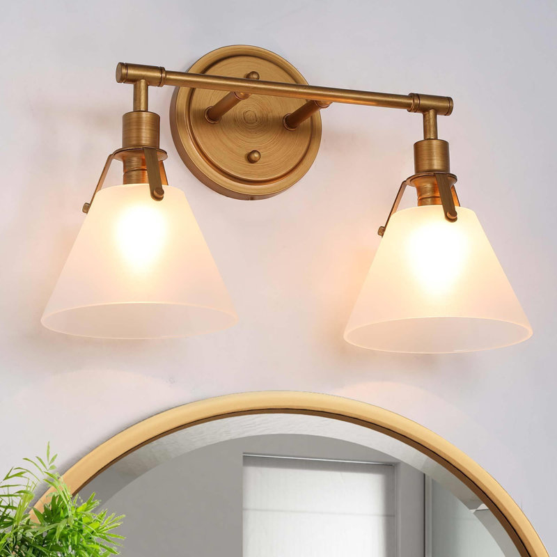 Emilye Brass Dimmable Armed Sconce