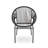 NUSA OUTDOOR PATIO FAUX WICKER METAL 3PCS CHAT SET, 2PCS CLUB CHAIRS AND 1PC LOVESEAT-1411851518