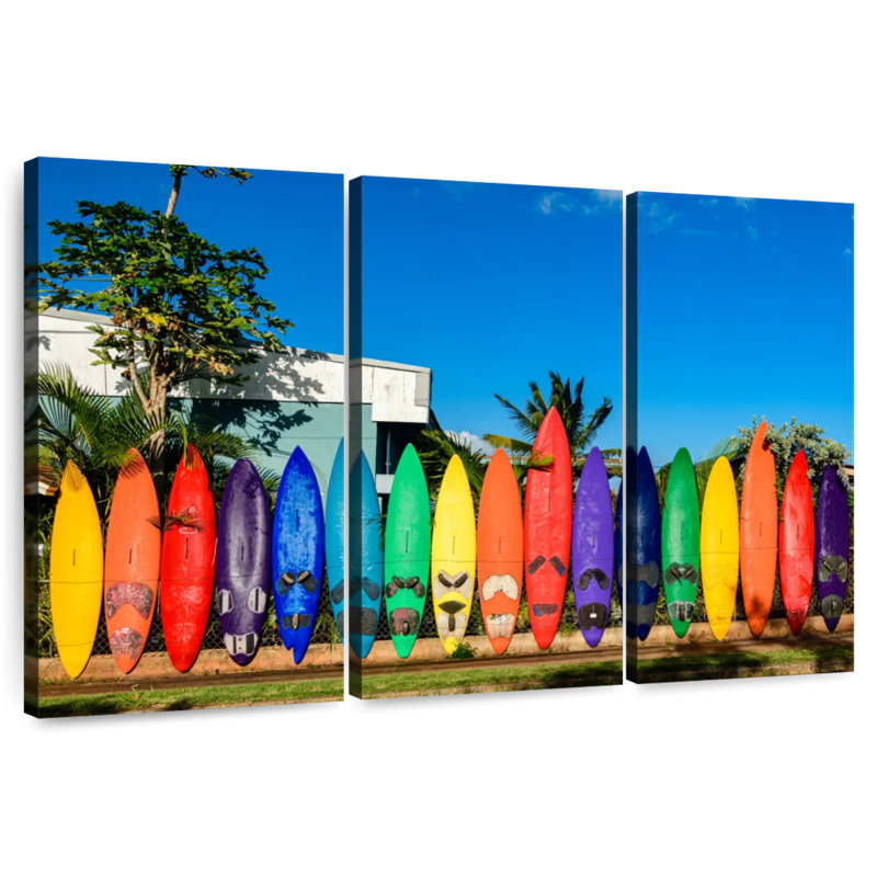 Senne Surfboard Fence In Paia, 48" H x 74" W