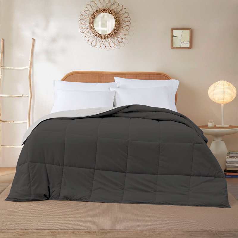 Modern Threads Comforter Duvet Insert, Reversible Quilted Down Alternative Comforter with Corner Tabs, All Season Bedding