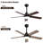42 Inch Modern Ceiling Fan With Led Light 5 Blades Remote Control Reversible Dc Motor For Bedroom-614660644-614660645