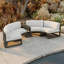Canapé modulaire d'extérieur courbé Bergeron avec coussins Sunbrella-61510555-91631144