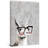 Smart Llama - Print on Canvas-32660187