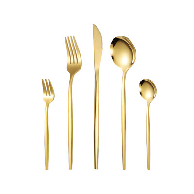 Ensemble de coutellerie de qualité supérieure en acier inoxydable, cuillère à fourchette 40 pièces pour la maison et les restaurants
