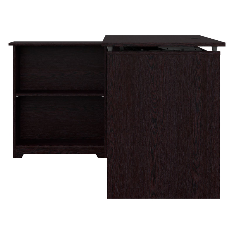 Kaionna 52'' Adjustable (sit to stand) Corner Desk, Espresso Oak