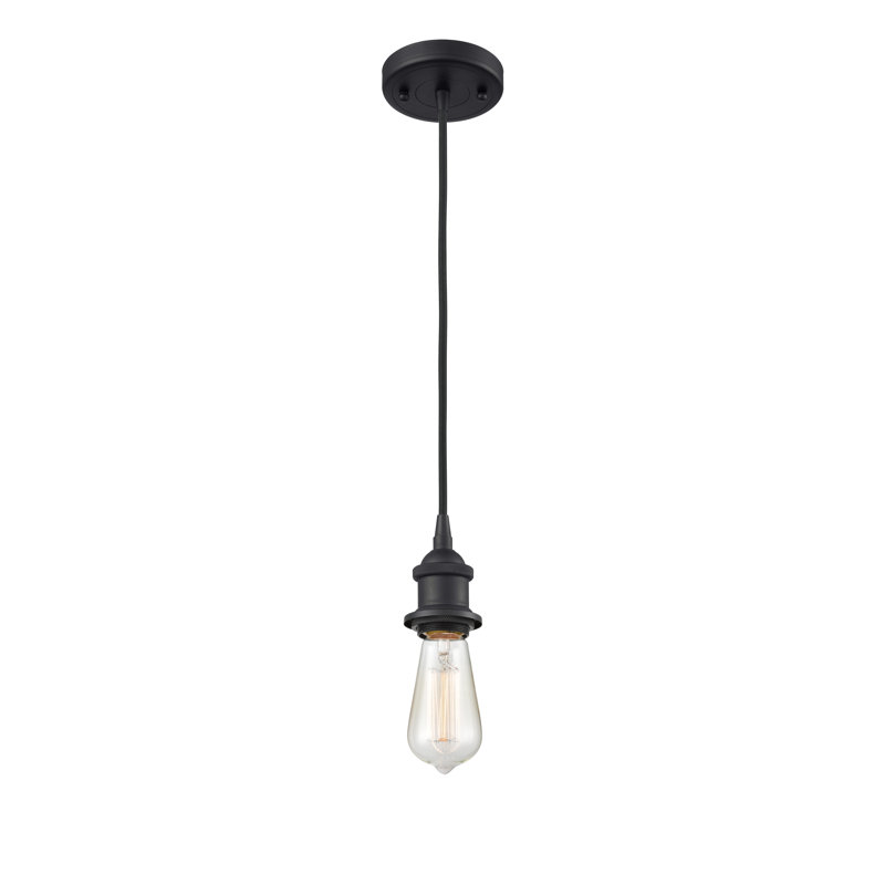 Luminaire suspendu à 1 lumière Naswith, Ampoule non incluse, Laiton brossé