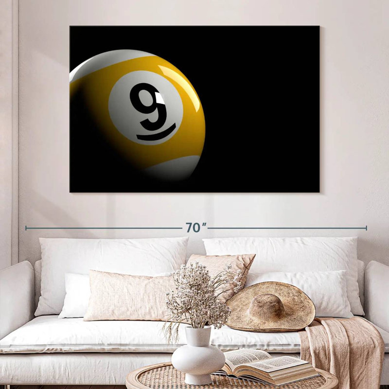 Senne Billiards Nine Ball, H 34 po x l 51 po