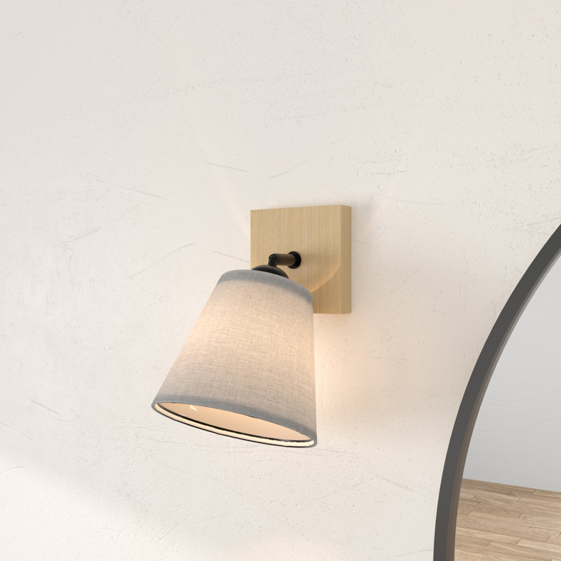 Taffney Wood Swing Arm Wall Light