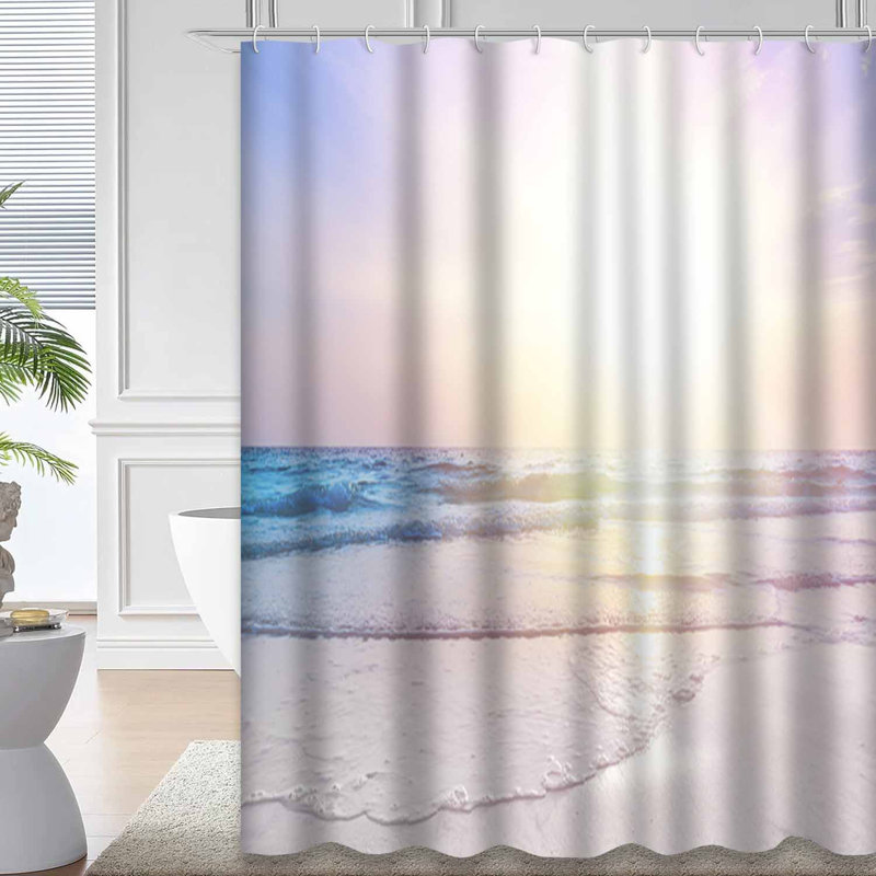 Rideau de douche Sunrise Beach, L 72 po x l 72 po