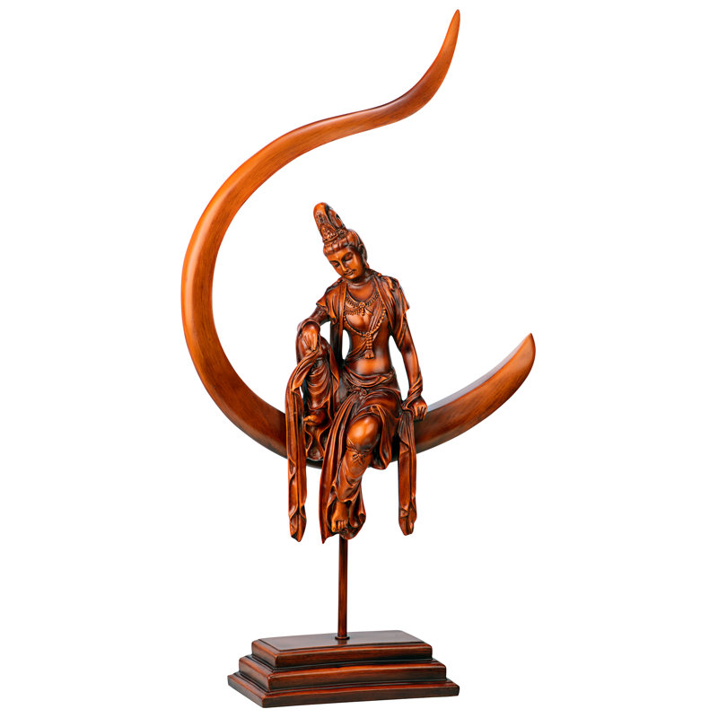 Chinese Goddess of Compassion and Mercy Guan Yin Figurine