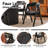 4 Solid Wood Upholstered Dining Armchairs-1138066214-1138066208