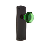Prairie Plate with Waldorf Emerald Door Knob