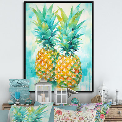 «Exotic Pineapple Oasis III», reproduction sur toile