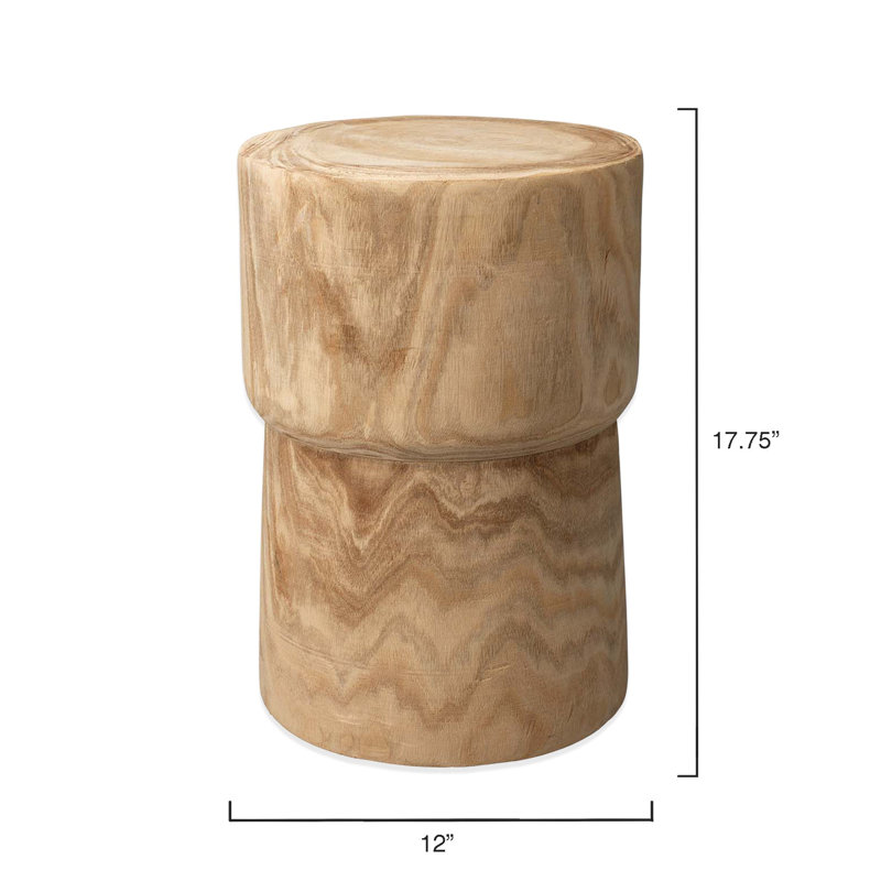 Velia Solid Wood End Table
