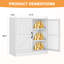 Armoire de rangement en métal 36 po avec tablettes réglables pour la cuisine, la salle à manger et le salon-1329392339
