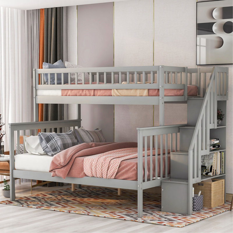 Keogh Platform Storage Bed, Gray