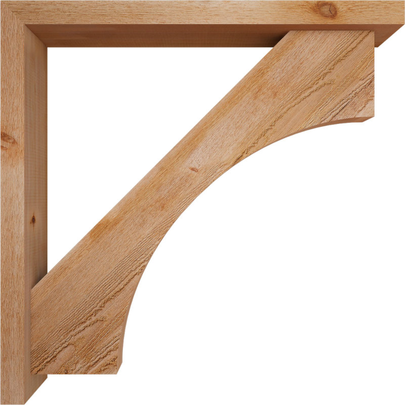 Support Westlake Block avec support décalé, 34 x 34, Cèdre rouge occidental de l 4 po (scié brut)