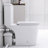 600W Toilet For Basement Redesign: Dual Flush, 17.25" Comfort Seat, Soft-Close, 3 Water Inflows, White With High-Performance : Comfortable Inlets,