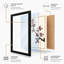 Burgundy Bloom Branch Japandi - Framed Print-1573639909-1573639908
