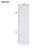 63" Tall Bathroom Storage Cabinet With Glass Doors, Free-Standing, Two Drawers, And Adjustable Shelves, MDF Board, Painted White - For Displaying Your Favorite Items-172056733