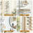 5-Tier Floating Wall Storage Display Shelf（white）-1982147952