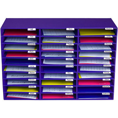 Rebrilliant Cardboard 30 Compartment Mailroom Organizer