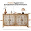 Linville en bois avec 4 portes