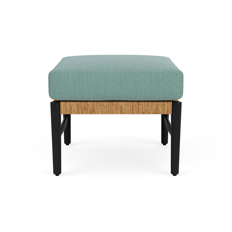 Galloway Outdoor Ottoman Patio Ottoman, Loveboat Mint