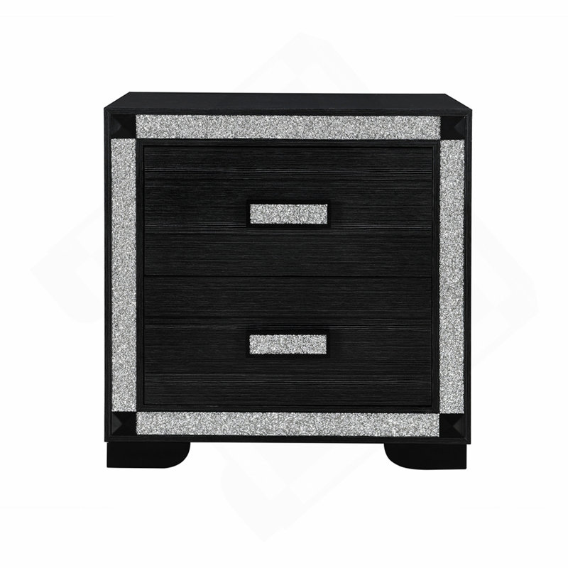 Table de chevet gris anthracite