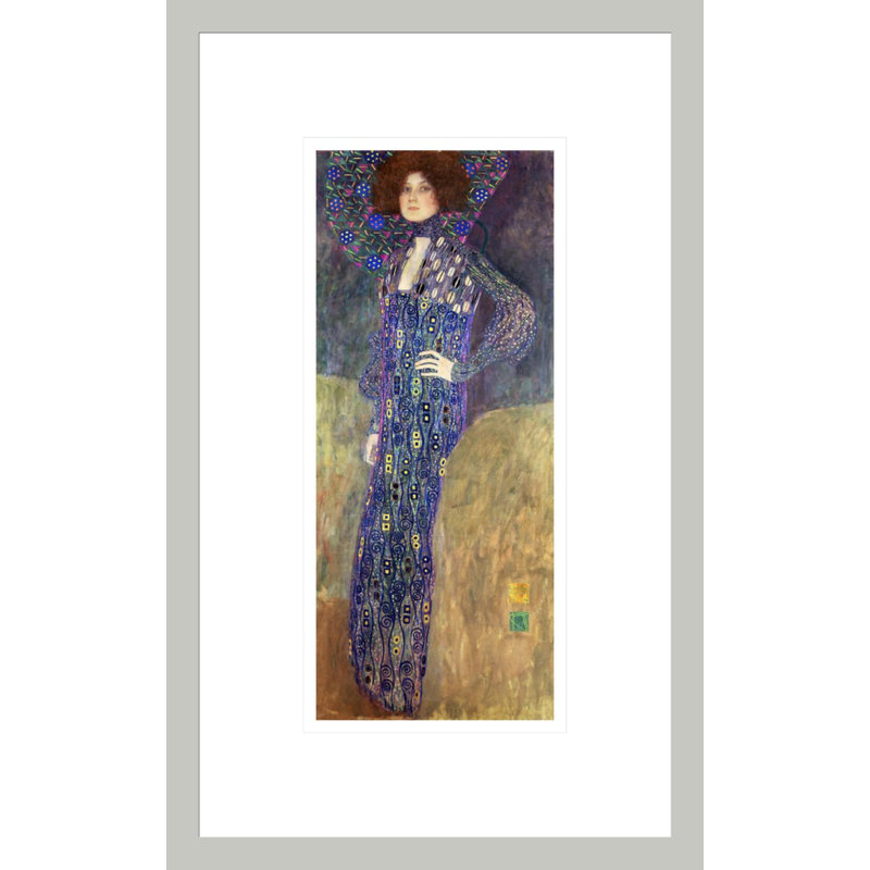 «Emilie Floege» par Gustav Klimt, impression giclée encadrée, 16.75" H x 10.34" W