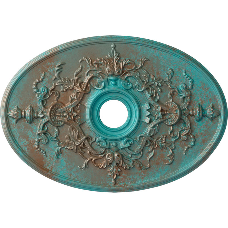 Médaillon de plafond Alexa l 30 3/4 po x H 21 1/4 po x P 3 7/8 po x P 1 5/8 po (convient aux auvents jusqu'à 5 5/8 po)