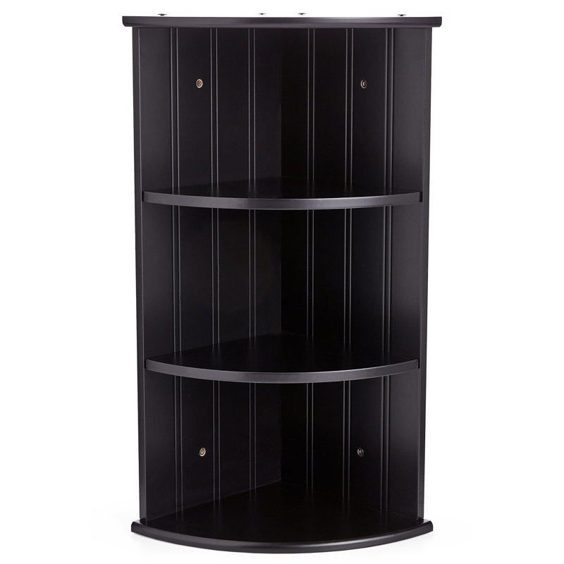 Camp Ellis 25.5 x 60.5cm Corner Wall Mounted Cabinet, Black