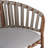 Set Of 2 Outdoor Patio Barstool, Metal Rope Teak Finished Frame With Beige Cushion