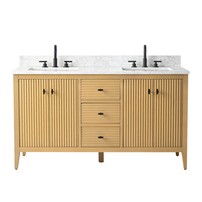 Ensemble de meuble-lavabo double 60 po