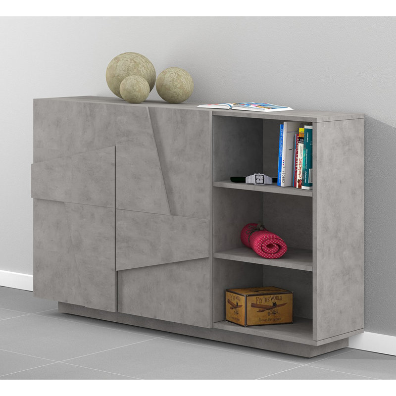 Longford 121 Cn Wide Sideboard, Grey